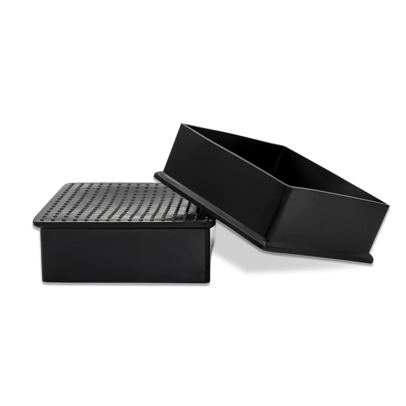 Flyshop 8Pcs Chair Leg Caps Non-Marking PVC Chair Leg Floor Protectors Square Furniture Table Covers (4-Inches x 4-Inches, 100mm x 100mm, Black) - Image 5